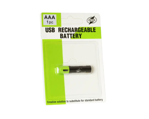 Акумуляторна батарейка ZNTER AAA 1.5V (microUSB) PLS-00-00021870
