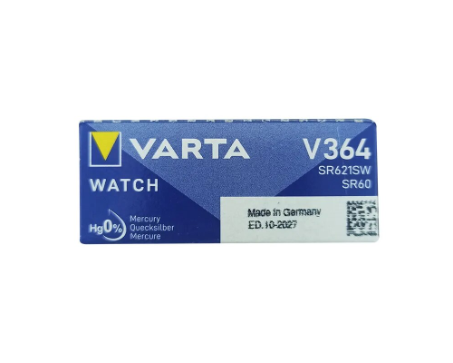 Батарейка Varta SR621, 364, G1 (1шт) PLS-00-00160165