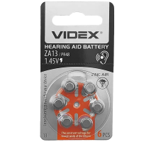 Батарейка для слухового апарату Videx ZA13, PR-48, V13 1.45V (1шт) PLS-00-00160158