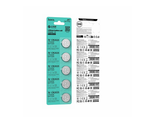 Батарейка Hoco JA7 CR2025 (5шт) PLS-00-00160049