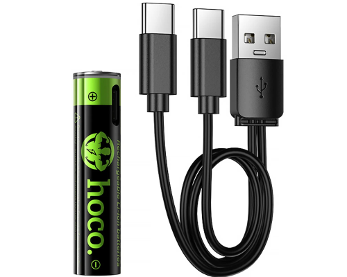 Акумуляторна батарейка Hoco JA4 AAA USB-C (2шт) PLS-00-00160074
