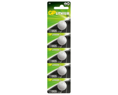 Батарейка GP Lithium CR2025 (5шт) PLS-00-00066242
