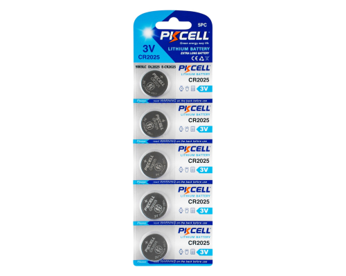Батарейка PKCELL CR2025 (5шт) PLS-00-00137535