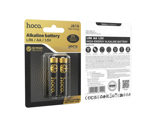 Батарейка Hoco Alkaline JA1A AA LR6 (2шт) PLS-00-00162392