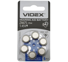 Батарейка для слухового апарату Videx ZA675, PR-44 1.45V (1шт) PLS-00-00160161