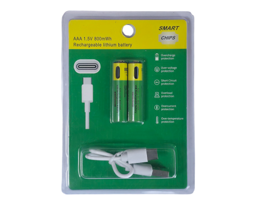 Акумуляторна батарейка AAA USB-C (2шт) PLS-00-00141865