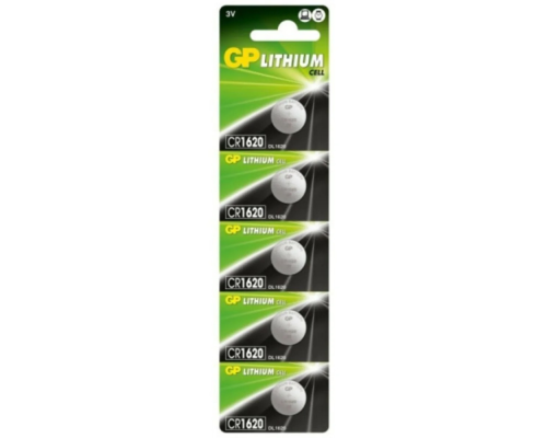 Батарейка GP Lithium CR1620 (5шт) PLS-00-00160064