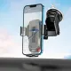 Бездротовий АЗП Hoco HW3 Wise automatic induction fast charging car holder(center console) Black mag-6931474791849154061