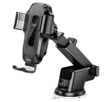 Бездротовий АЗП Hoco HW3 Wise automatic induction fast charging car holder(center console) Black mag-6931474791849154061