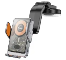 Бездротовий АЗП Hoco HW8 Transparent Discovery Edition wireless fast charging (center console) gray mag-6942007608152144416