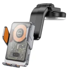 Бездротовий АЗП Hoco HW8 Transparent Discovery Edition wireless fast charging (center console) gray mag-6942007608152144416