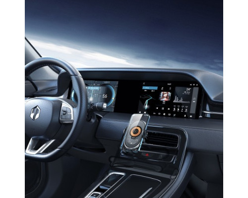 Автотримач XO WX038 Car wireless charging 15W holder Чорний mag-6920680848720142402
