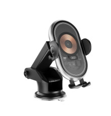 Автотримач XO WX038 Car wireless charging 15W holder Чорний mag-6920680848720142402