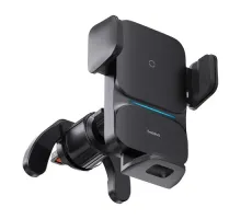 Бездротовий АЗП Baseus Wisdom Auto Alignment Car Mount Wireless QI 15W Air Outlet Black CGZX000001 mag-6932172605568145670