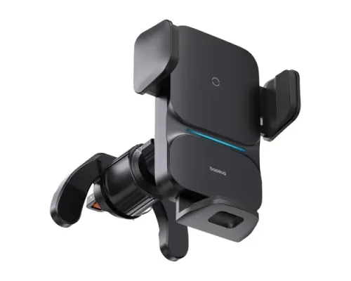 Бездротовий АЗП Baseus Wisdom Auto Alignment Car Mount Wireless QI 15W Air Outlet Black CGZX000001 mag-6932172605568145670