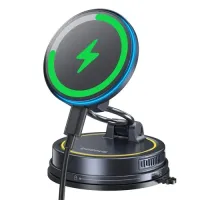 Бездротовий АЗП PrimeTrip VC2 Flex Pro Magnetic Wireless Suction Cup Version Black C0013F01 mag-6953156298965152096