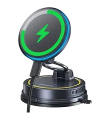 Бездротовий АЗП PrimeTrip VC2 Flex Pro Magnetic Wireless Suction Cup Version Black C0013F01 mag-6953156298965152096