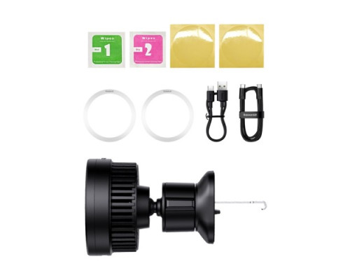 Бездротовий АЗП Baseus MagPro Series Magnetic Wireless Charg Car Air Vent 15W Black C40164100121-00 mag-693217264783456271