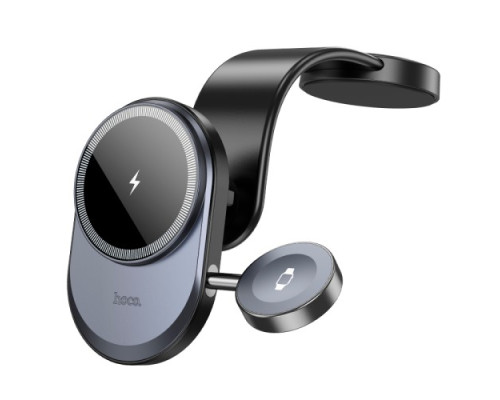 Бездротовий АЗП Hoco HW28 Excelso 2-in-1 wireless fast charging car holder Black mag-6942007630566137263