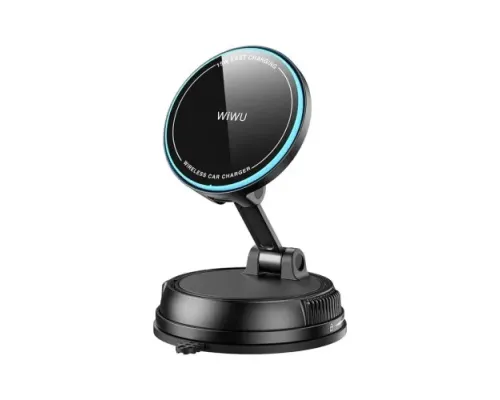 Бездротовий АЗП WiWU CH-326 Universal Automatic Wireless Car Charger Black mag-6977703658811153651
