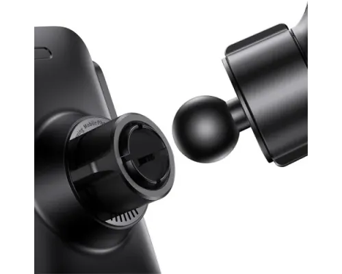 Бездротовий АЗП Baseus Wisdom Auto Alignment Car Mount Wireless QI 15W Black CGZX000101 mag-6932172605575153215