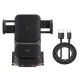 Бездротовий АЗП Baseus Wisdom Auto Alignment Car Mount Wireless QI 15W Black CGZX000101 mag-6932172605575153215
