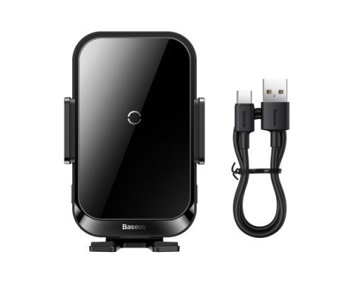 Бездротовий АЗП Baseus Halo Electric Wireless Charging Car Mount 15W Black SUDD000001 mag-693217261426354519