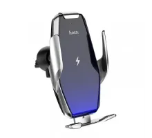 Бездротовий АЗП Hoco S14 Surpass Automatic Induction Wireless Charging Car Holder 15W/2A Silver деф mag-2000001494011144890