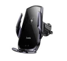 Бездротовий АЗП Hoco CA202 Plus Enlightener infrared induction wireless charge car holder Metal Gray mag-6942007623469145272