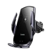Бездротовий АЗП Hoco CA202 Plus Enlightener infrared induction wireless charge car holder Metal Gray mag-6942007623469145272