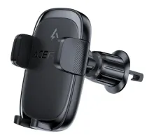 Бездротовий АЗП ACEFAST D48 press type wireless charging car holder for air vent Black mag-6974316284123153301