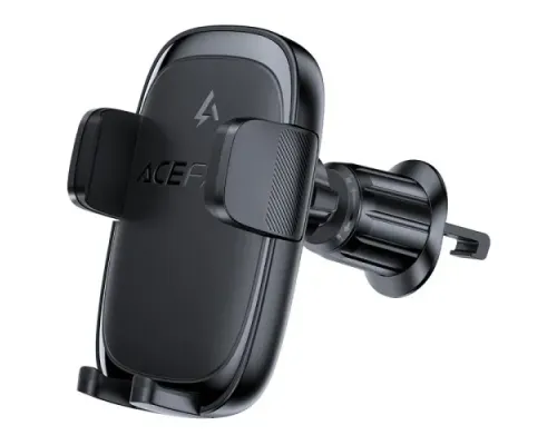 Бездротовий АЗП ACEFAST D48 press type wireless charging car holder for air vent Black mag-6974316284123153301
