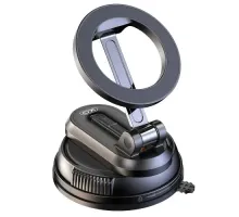Автотримач XO C175 Removable vacuum Manual Suction Cup magsafe magnetic holder Чорний mag-6975837584143152941