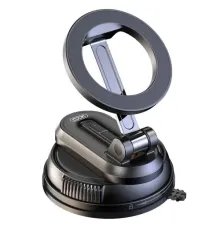 Автотримач XO C175 Removable vacuum Manual Suction Cup magsafe magnetic holder Чорний mag-6975837584143152941