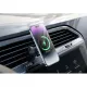 Автотримач XO CX025 Magnetic Car Air Vent 15W Wireless Charger Чорний mag-6920680856565147299
