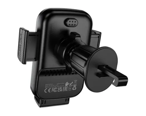 Автотримач з бездротовим ЗП BOROFONE BH221 Path push-type 5W/7.5W/10W/15W чорний mag-6941991119002152226