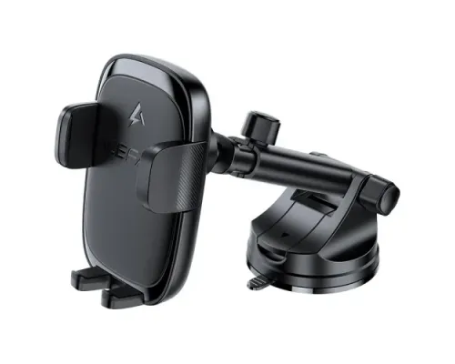Бездротовий АЗП ACEFAST D49 press type wireless charging car holder for dashboard Black mag-6974316284130153302