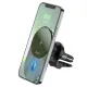 Бездротовий АЗП Hoco CA91 Magic magnetic wireless fast charging car holder 5W-15W Grey mag-6931474753465143675