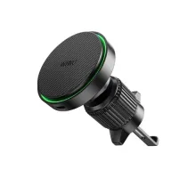 Бездротовий АЗП WiWU CH-325 15W Qi2.0 Warriors Magnetic Car Wireless Charger Black mag-6977703656619153616