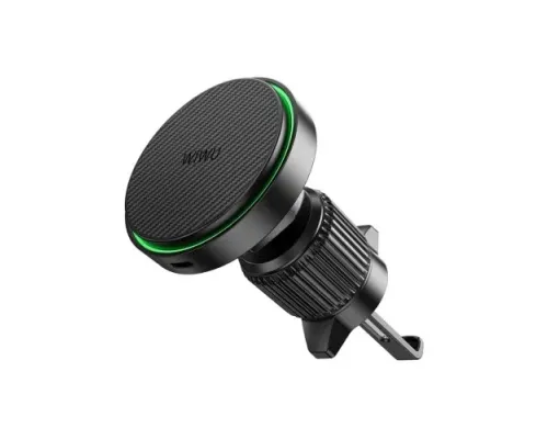 Бездротовий АЗП WiWU CH-325 15W Qi2.0 Warriors Magnetic Car Wireless Charger Black mag-6977703656619153616