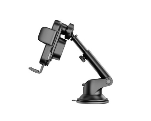 Автотримач XO WX036 Automatic arm clamp type wireless charging holder Чорний mag-692068084490660119