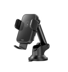 Автотримач XO WX036 Automatic arm clamp type wireless charging holder Чорний mag-692068084490660119