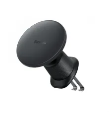 Бездротовий АЗП Baseus CW01 MagSafe Wireless Charging Car Mount Air Vent 15W Black C40141001111-00 mag-6932172632151151252