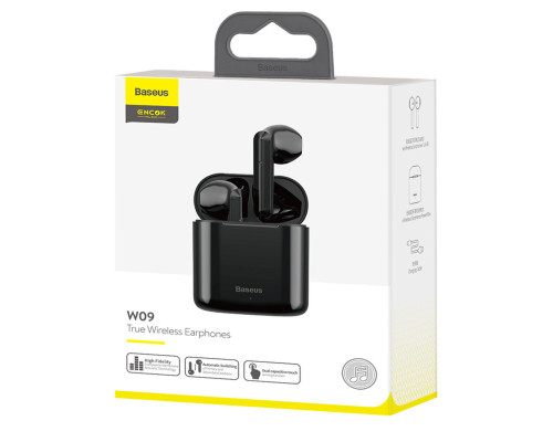 Навушники Baseus Encok True Wireless Earphones W09 Black