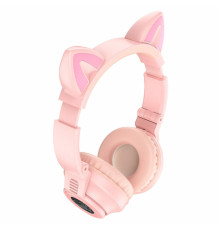 Навушники BOROFONE BO18 Cat ear BT headphonesPink