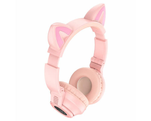 Навушники BOROFONE BO18 Cat ear BT headphonesPink