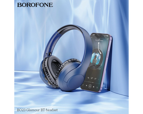 Навушники BOROFONE BO23 Glamour BT headset Blue