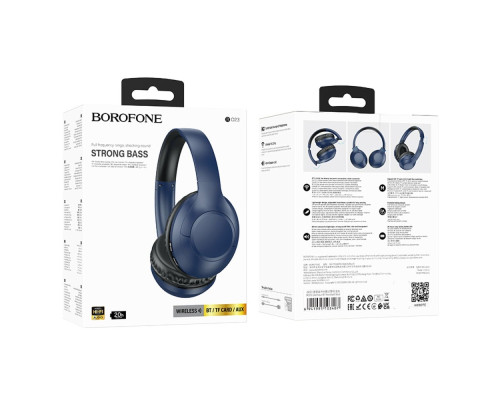 Навушники BOROFONE BO23 Glamour BT headset Blue