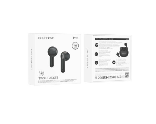 Навушники BOROFONE BW28 Illusion true wireless BT headset Black