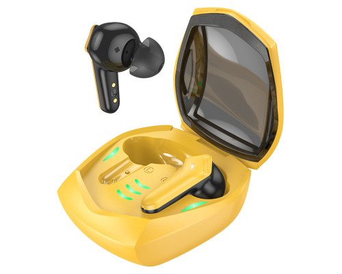 Навушники HOCO EW28 Magic true wireless BT gaming headset Yellow